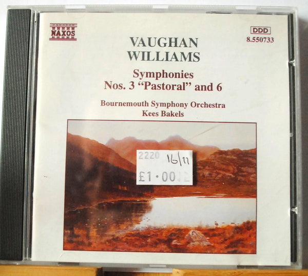 Bournemouth Symphony Orchestra Symphonies Nos.3 'Pastoral' and 6 Vaughan Williams