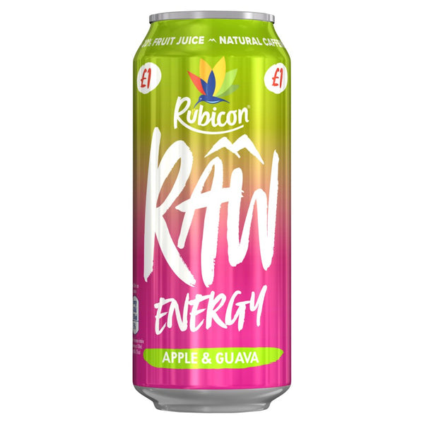 Rubicon Raw Energy Apple & Guava 12x500ml [PM £1.00 ]