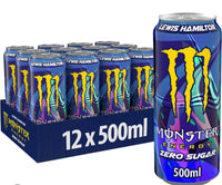 Monster Ultra Lewis Hamilton Energy Drink 12 x 500ml PM £1.65 (Dark Blue & Yellow) Zero Sugar