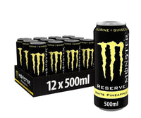 Monster Energy Reserve White Pineapple 12x500ml PM £1.65 (Black & Yellow) OOD