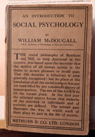 An Introduction to Social Psychology by William McDougall c1924