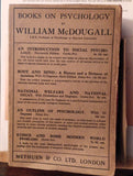 An Introduction to Social Psychology by William McDougall c1924