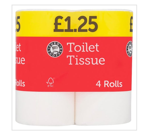 Euro Shopper Toilet Tissue 12 X4 rolls