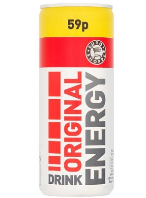 Euro Shopper Original Energy Drink 24x250ml [PM 59p ]