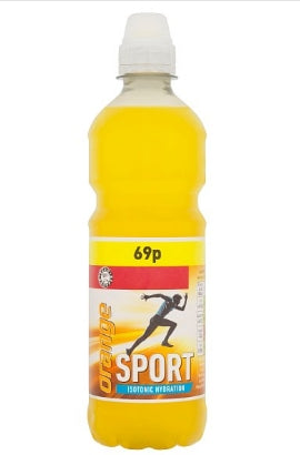 Euro Shopper Sport Isotonic Hydration Orange 12X 500ml [PM 69p ]