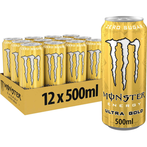 Monster Energy Ultra Gold 12x500ml PMP £1.35 (Gold)