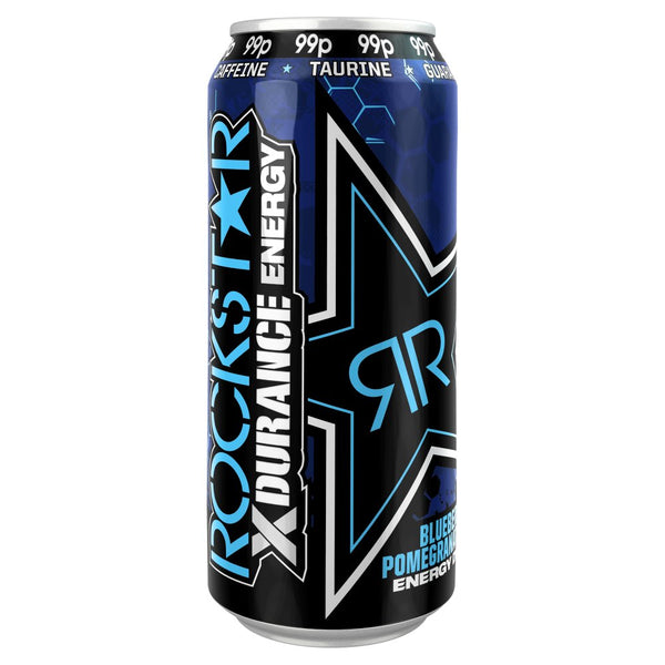 Rockstar Xdurance Blueberry, Pomegranate & Acai Energy Drink 12x500ml PMP 119p (black)