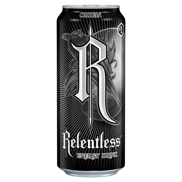 Relentless Origin (Black) 12x500ml PMP £1
