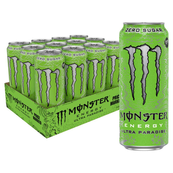 Monster Ultra Paradise Energy Drink 12 x 500ml PM £1.29 (Light Green)