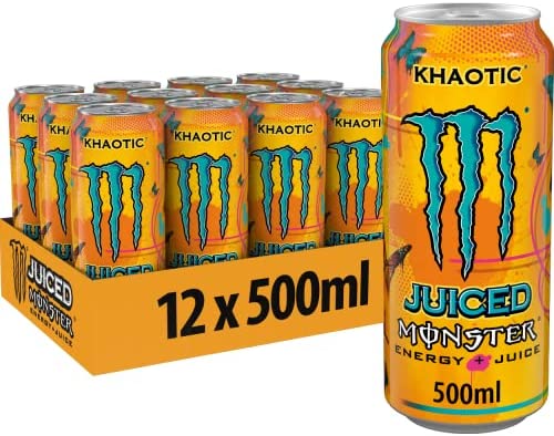 Monster Energy Khaotic 12x500ml PM £1.39 (Orange)