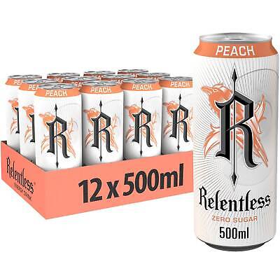 Relentless Peach Punch 12x500ml PMP £1 Sugar-free